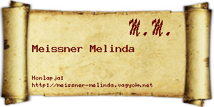 Meissner Melinda névjegykártya